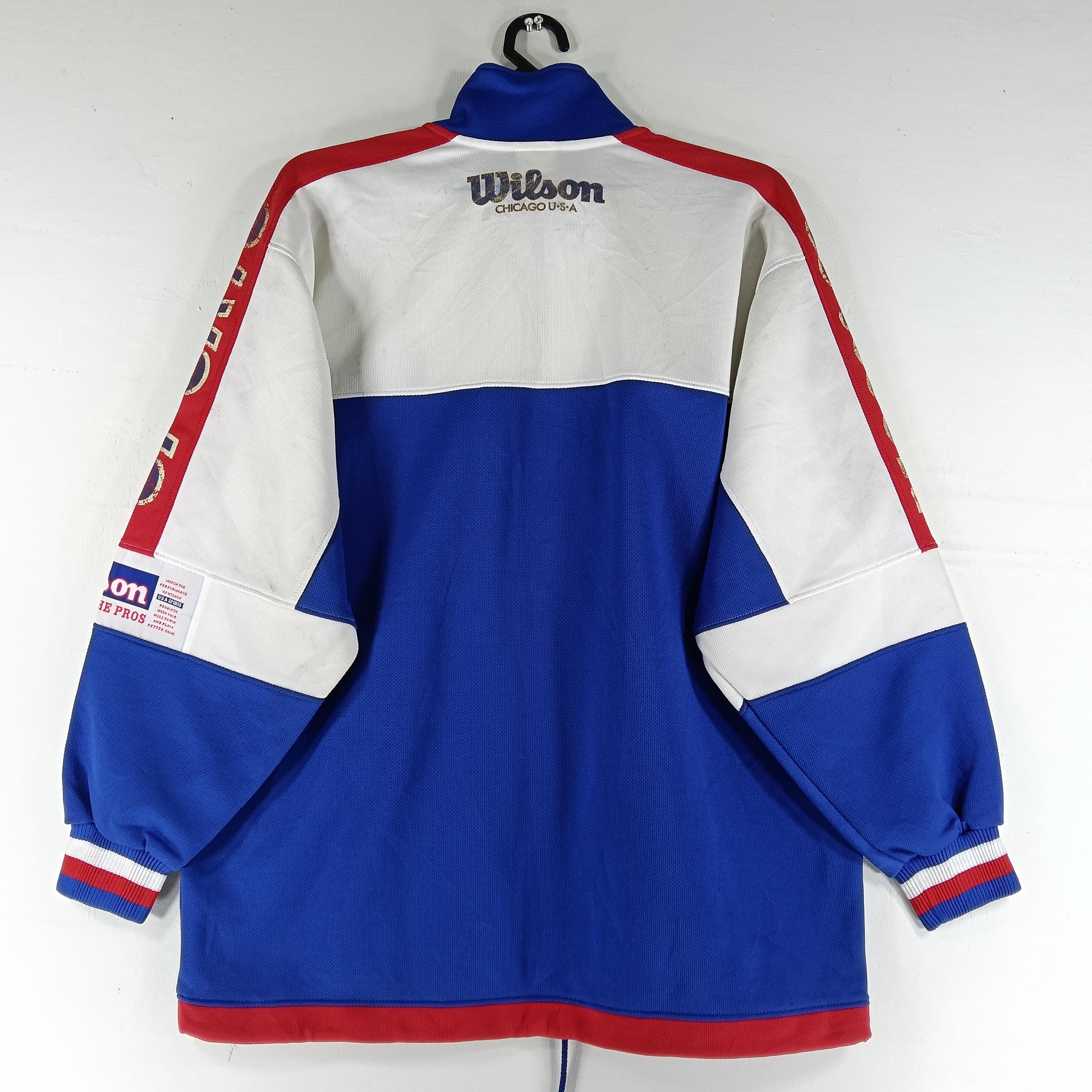 Vintage 90's Wilson Multicolor Track Top Large Jacket Wilson