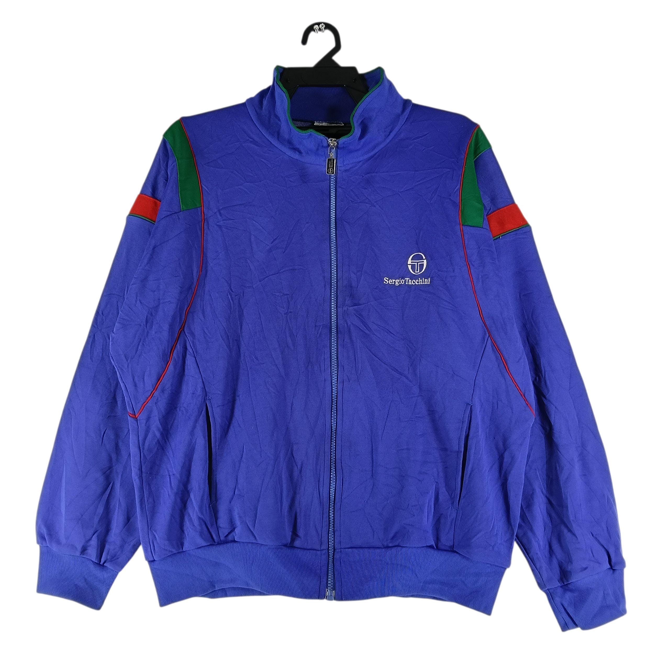 【Taka着用】SERGIO TACCHINI TRACK JACKET【90】 Vintage 90's Sergio Tacchini Purple Track Top Large Jacket Sergio
