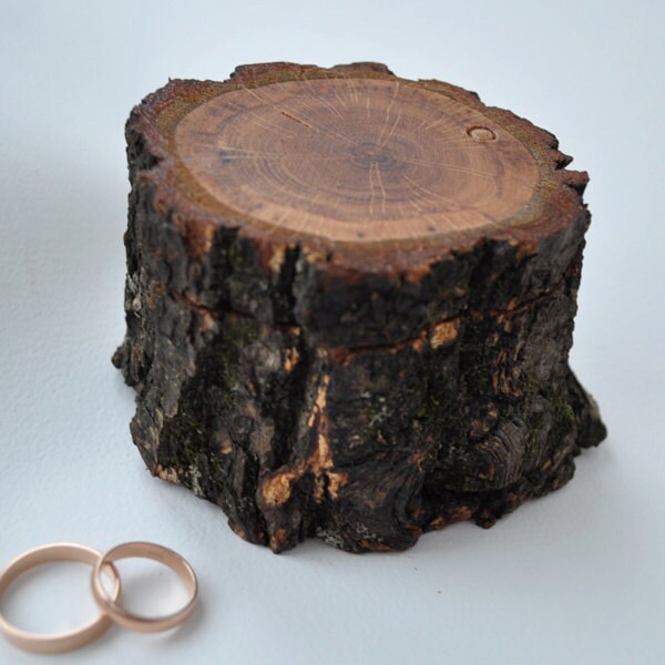 ring box • ring bearer pillow • oak wood box