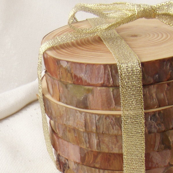 Set of 6 Pine coasters