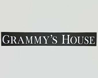 Grammy's House Wood Sign, Mothers Day Gift, You Pick Color