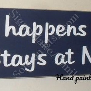 What happens at Nana&#39;s Stays at Nana&#39;s Wooden Sign  Mother&#39;s Day Gift