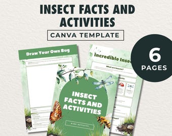 Curiosità e attività sugli insetti per bambini: schede scientifiche, caccia nella natura (download digitale)