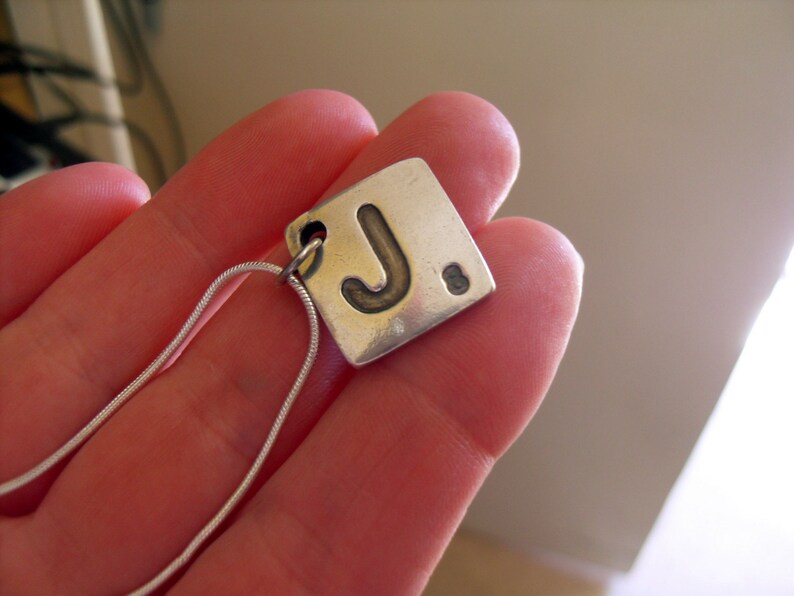 Square tile necklace