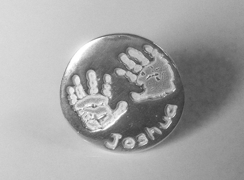 actual footprints tie clip silver tie pin silver pin fathers day personalized gift for dad Tie pin gift for dad