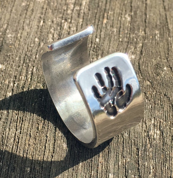 Ring Schmuck Handabdruck Ring Handabdruck Handabdruck Name Etsy