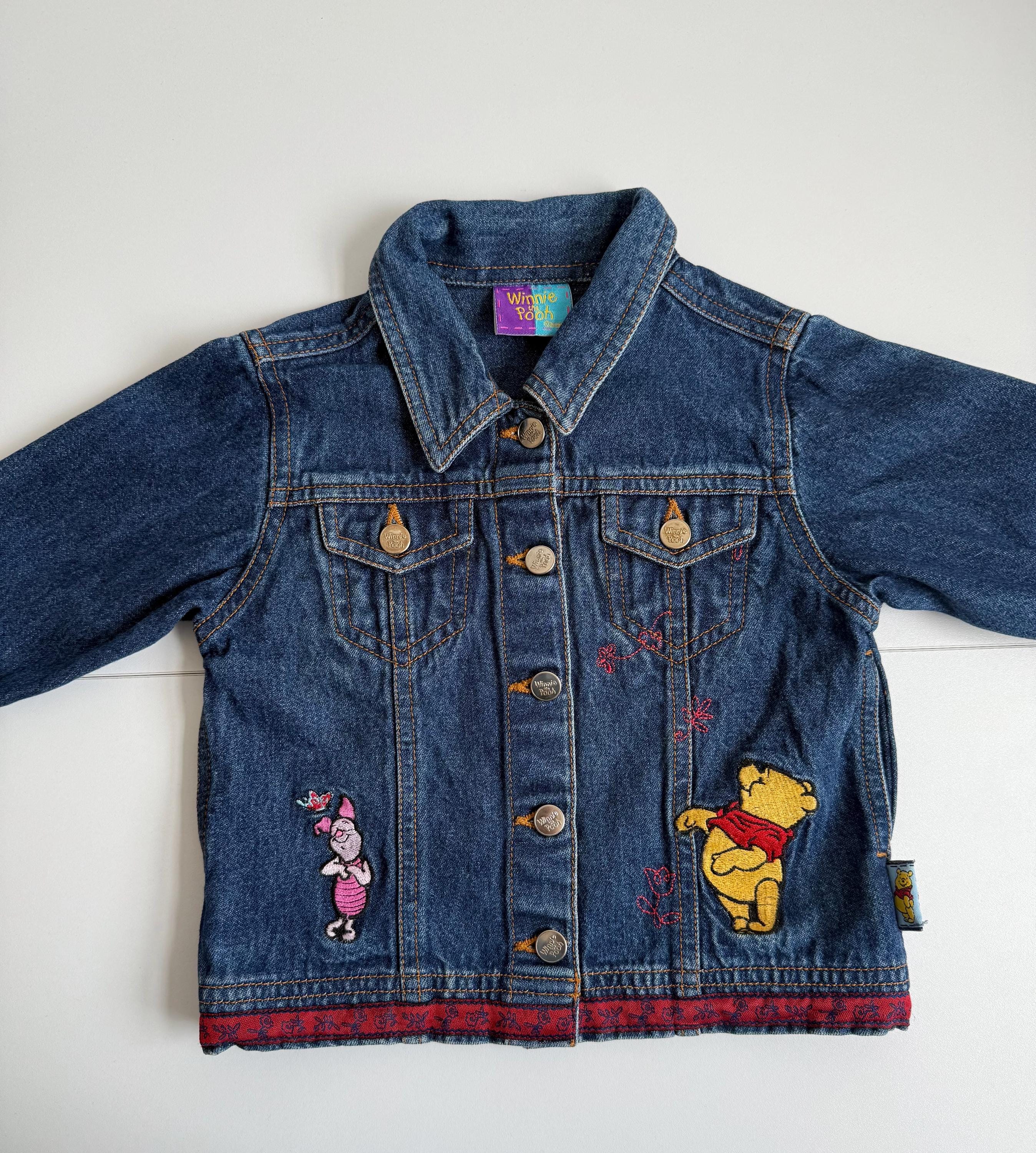 Vintage Winnie the Pooh Denim Jacket | Piglet & Pooh | 18-24