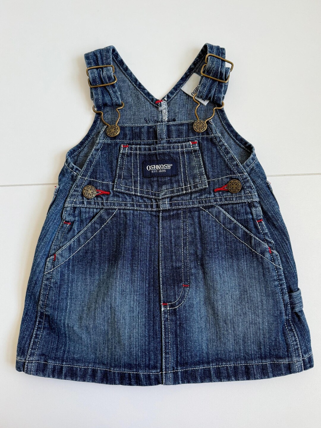 vintage gymboree ワンピース　キッズビンテージ　oshkosh Vintage Oshkosh B'gosh Denim Baby Dress – Size 3M / 62cm - Etsy