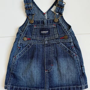 Vintage OshKosh B’gosh Denim Baby Dress – Size 3M / 62cm