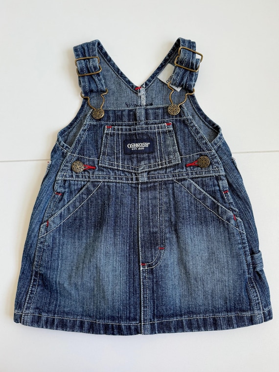 vintage gymboree ワンピース　キッズビンテージ　oshkosh Vintage Oshkosh B'gosh Denim Baby Dress – Size 3M / 62cm - Etsy