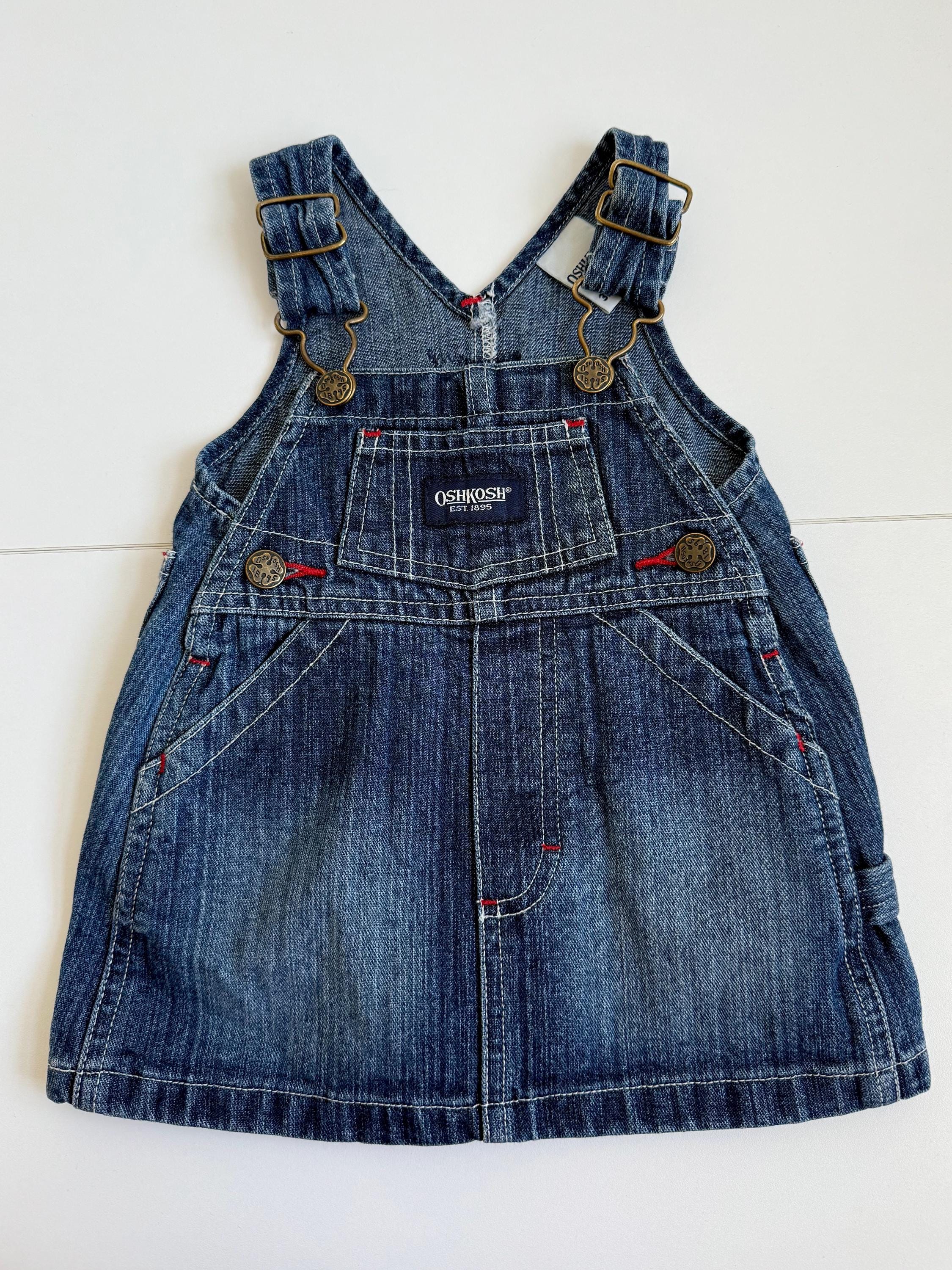 アンティーク雑貨 Oshkosh B'gosh Vintage Oshkosh B'gosh Denim Baby Dress – Size 3M / 62cm - Etsy