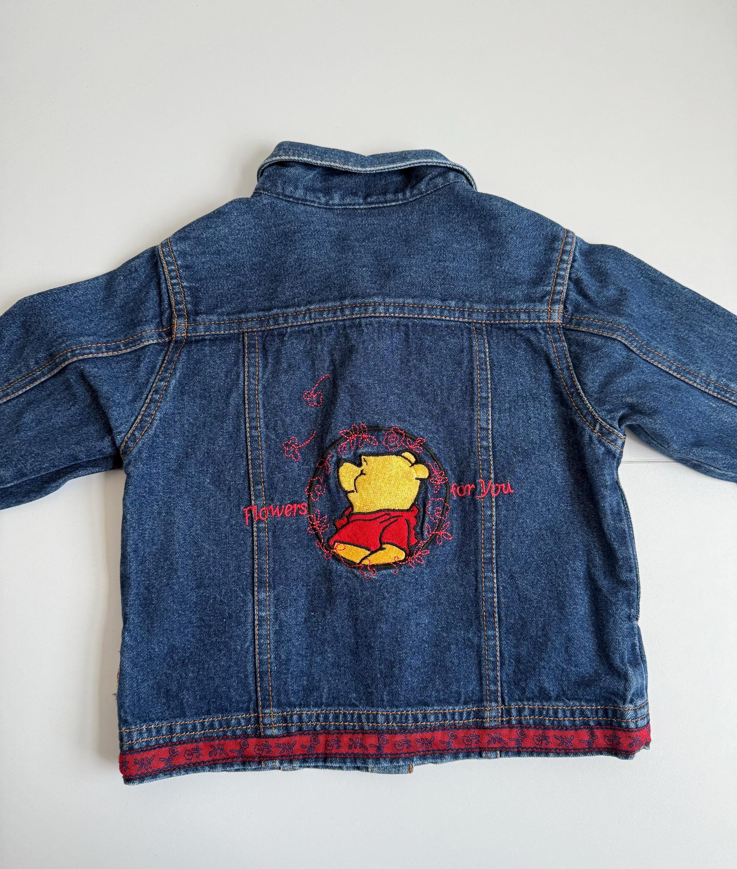Vintage Winnie the Pooh Denim Jacket | Piglet & Pooh | 18-24