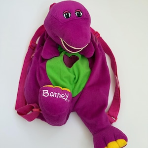 キッズ古着 vintage Barney バーニー ぬいぐるみリュック Barney Backpack - Etsy