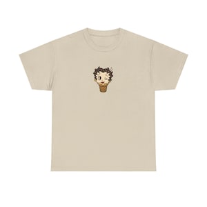 Betty Boop Stay Cool Ice Cream Graphic Tee, Unisex T-Shirt for Fans, Novelty Shirt, Gift for Him/Her, Retro Cartoon Apparel, Summer Outfit