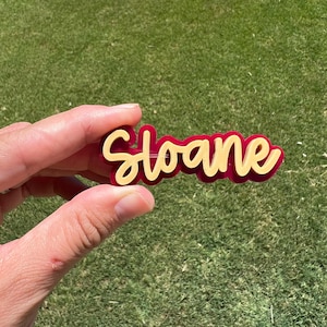Personalized Name Hair Clip, Personalized Hair Bow, Alligator Clip, Personalized Barrette, Hair Accessory, Hair Clip