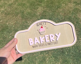 Personalized Playroom Sign, Pretend Bakery, Custom Kids Room Decor, Personalized Playroom Sign, Kids Decor, Playroom Decor