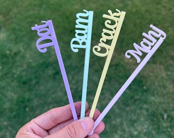 Mahjong Drink Stirrers – Crack Bam Dot Mahj Acrylic Swizzle Sticks for Game Night, Gifts, or Mahjong Party Decor