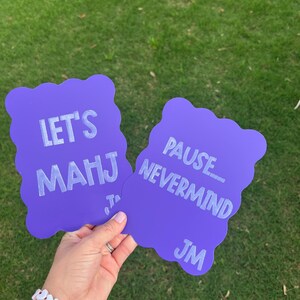 Personalized Mahjong Tile Shufflers Set of 2, Custom Engraved Mahjong Accessories, Mahj Gifts bild 15