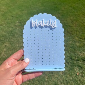Acrylic Earring Stand, Personalized Jewelry Storage, Personalized Earring Stand image 13