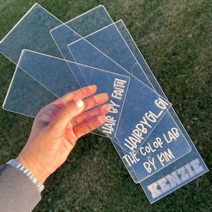 Personalized Acrylic Foil Board, Custom Highlight Acrylic Board, Highlight Board, Hair Stylist Board, Balayage Board, Hairstylist Tool