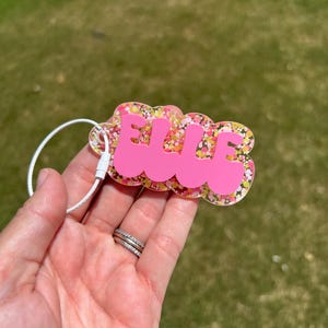Rhinestone Letter Charms For Bogg Bags & Beach Bags - Bling Initial Decorations With Chains