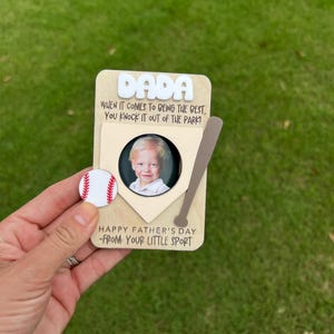 Imán para nevera con foto para el Día del Padre, clip para visera de coche, imán con foto, regalo para abuelos.