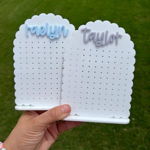 Acrylic Earring Stand, Personalized Jewelry Storage, Personalized Earring Stand image 8