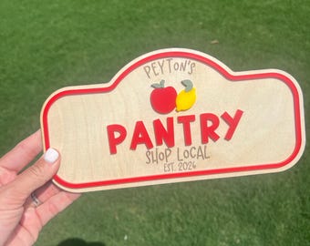 Personalized Pretend Play Market Sign, Personalized Playroom Sign, Personalized Playroom Sign,  Playroom Decor, Pretend Market Sign
