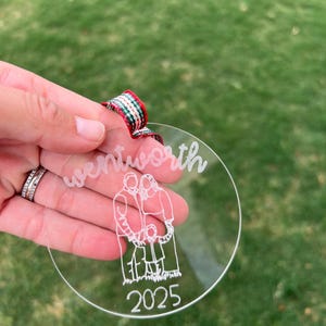 Adorno fotográfico personalizado grabado, recuerdo dibujado a mano, regalo de retrato familiar