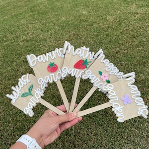Gartenschild, personalisiertes Gartenschild, Gartenschild aus Holz