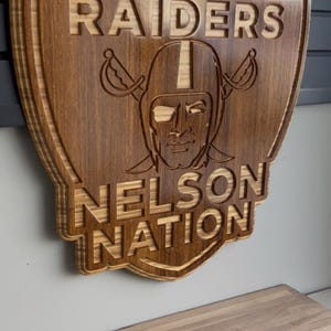 Custom Shield Wooden Sign – Personalized Sports Fan Cave Decor