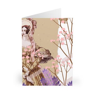 Juego de tarjetas de felicitación de inspiración vintage, tarjetas artísticas para toda ocasión, perfectas para cumpleaños, agradecimientos, aniversarios y bodas. ¡Elegantes!