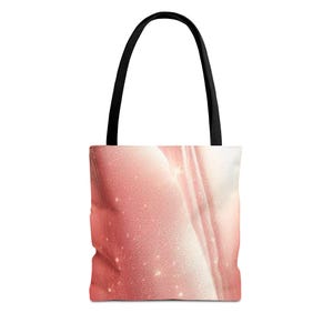 Glamouröse Pinke Einkaufstasche, Stilvolles Mode-Accessoire für jeden Anlass, Perfekt für Geschenke und den täglichen Gebrauch, Blumenmuster, schicke Einkaufstasche