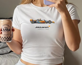McLaren 2026 F1 Crop Top: Lando Norris & Oscar Piastri F1 Shirt Y2K Baby Tee
