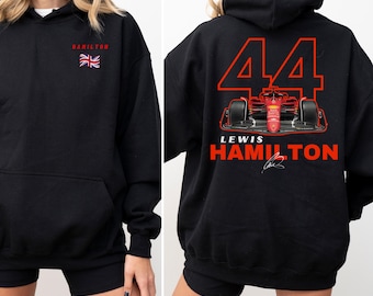 Lewis Hamilton Ferrari F1 Hoodie: Scuderia Racing Team Formula One Sweatshirt Fan Gift Apparel