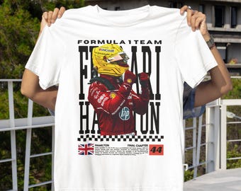 Maglietta Lewis Hamilton Ferrari F1: maglietta vintage della Scuderia Racing Team di Formula Uno