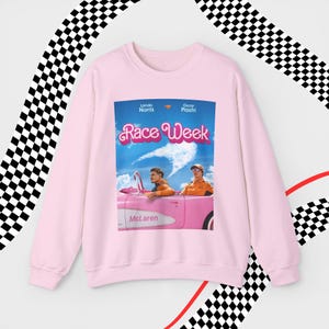 Lando Norris und Oscar Piastri F1 Unisex Sweatshirt Formel 1 Woche Shirt F1 Merch McLaren F1 Racing Inspirieren ästhetische Rennsportkleidung