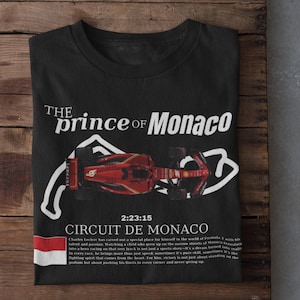 Charles Leclerc Ferrari F1 Unisex T-Shirt F1 Merch Scuderia F1 Prince of Monaco Shirt Formula One Fan Gift Inspired Aesthetic Racing Apparel