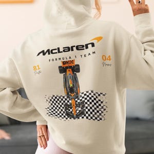 Lando Norris und Oscar Piastri Mclaren 2024 Hoodie F1 Merch Mclaren F1 Team Kapuzen-Sweatshirt inspirierte Formel 1 Ästhetische Rennkleidung