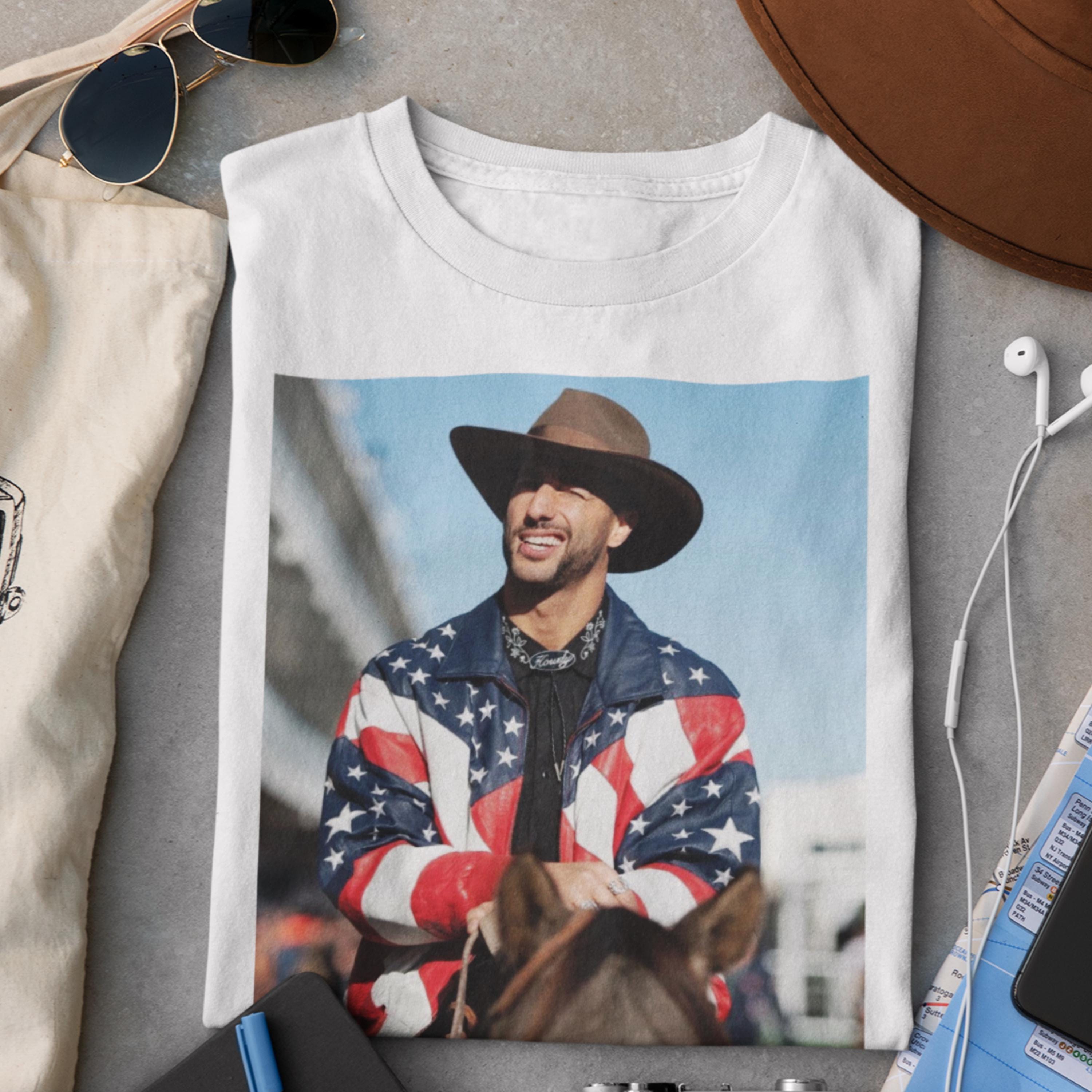 Daniel Ricciardo Unisex T-Shirt America GP Shirt Honey Badger Fan Gift Bull F1 Team Formula One Merch Inspire Shirt Aesthetic Racing Apparel