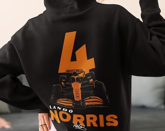 Lando Norris F1 Hoodie: McLaren Racing Driver Sweatshirt Fan Gift Apparel Formula One Merch