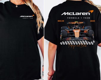 McLaren F1 Team T-Shirt: Lando Norris & Oscar Piastri Racing Driver Shirt Formula One Gift