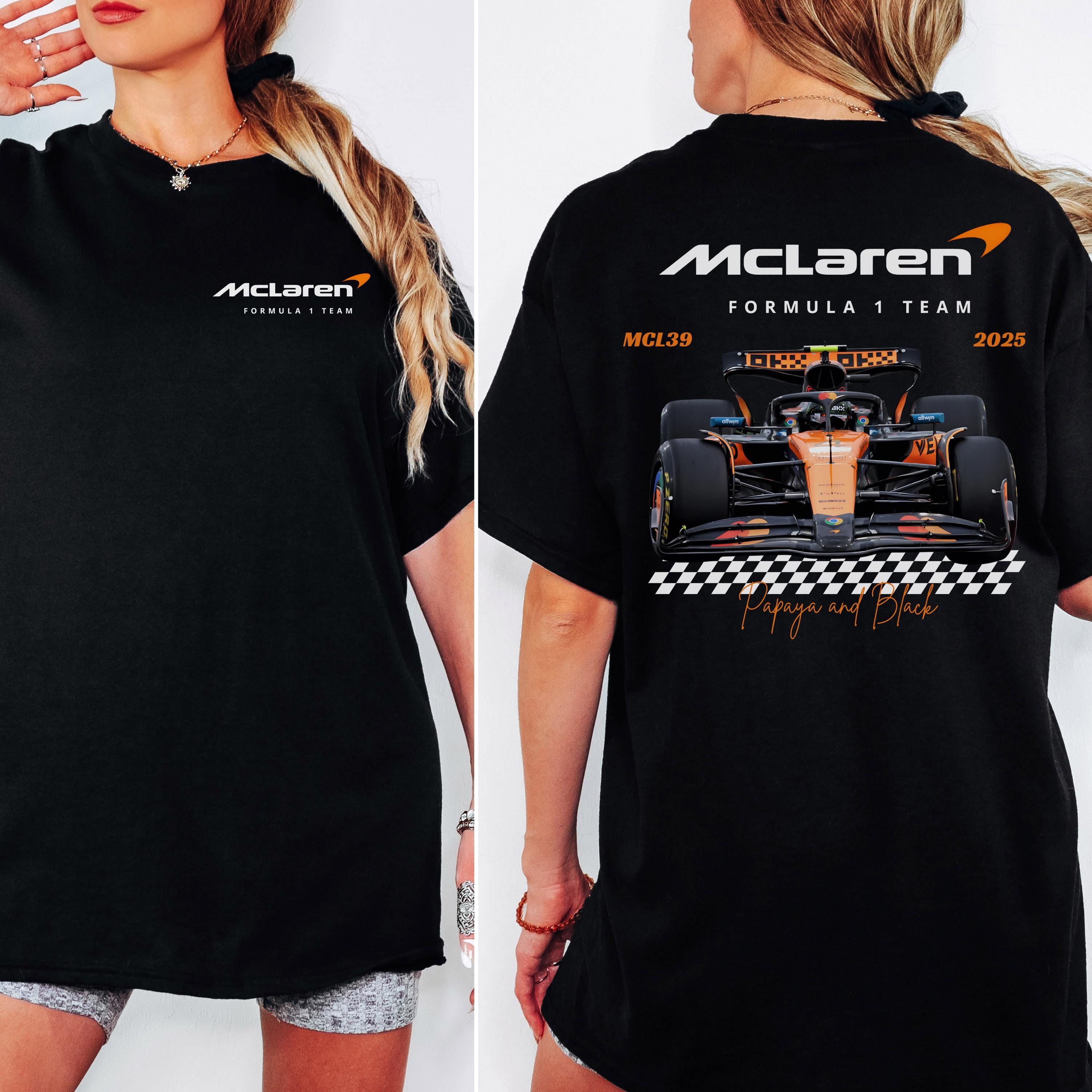 マクラーレン F1 チーム Tシャツ：ランド・ノリス & オスカー 