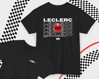 Charles Leclerc Ferrari F1 T-Shirt: Scuderia F1 Racing Team Driver LEC16 Fan Gift Shirt