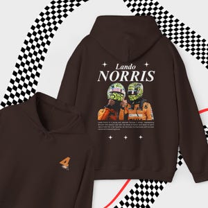 Lando Norris Formel 1 Vintage Unisex Hoodie F1 Merch Mclaren F1 Fahrer Sweatshirt F1 Racing Fan Geschenk Inspiriert Ästhetische Motorsport Kleidung