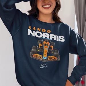 Lando Norris McLaren F1 Sweatshirt: Unisex NOR4 Racing Merch Formula One Fan Gift Apparel