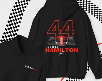 Sweat-shirt Lewis Hamilton Scuderia 44 - Unisexe - Edition Limitée Saison 2025 - Polyester Recyclé Doux