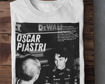 Oscar Piastri McLaren F1 T-Shirt: Vintage Halftone F1 Racing Team Shirt Formula One Merch