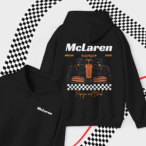 2025 Lando Norris und Oscar Piastri F1 Unisex Hoodie F1 Merch Mclaren F1 Team Sweatshirt F1 Fahrer Geschenk Inspiriert Ästhetische Rennsportbekleidung