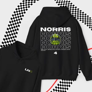 Lando Norris Mclaren F1 Unisex Hoodie F1 Merch Mclaren F1 Team Racing Sweatshirt Formel-1-Fahrer Geschenk Inspiriert Ästhetische Rennkleidung